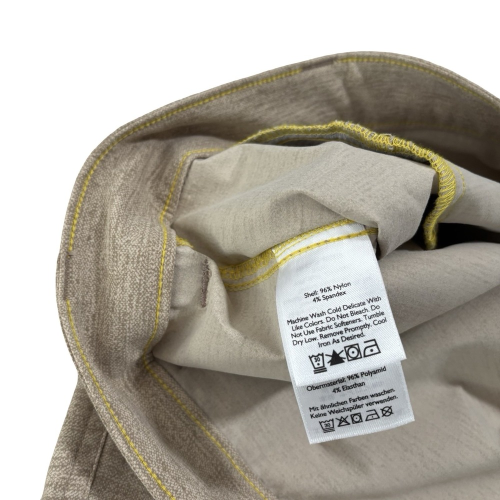 Eddie Bauer Travex Shorts Men's 42x10 Beige Quick‎ Dry Travel Hiking Zip Fleece - Picture 8 of 8